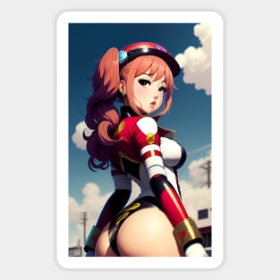 Big ass Race girl Sticker